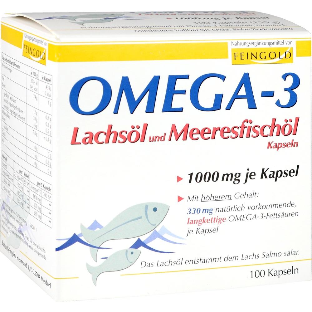 OMEGA 3 Lachsöl und Meeresfischöl Kapseln 100 St Kapseln