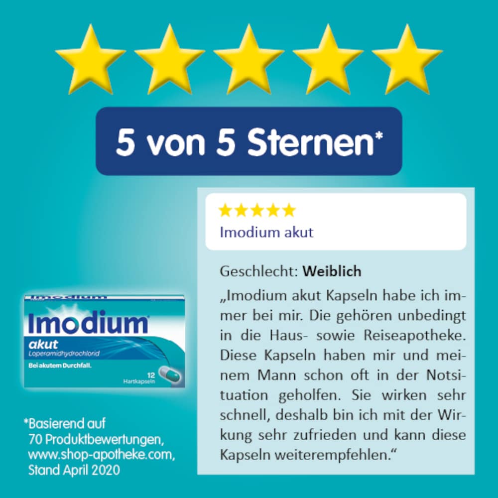 Imodium akut Hartkapseln - bei akutem Durchfall