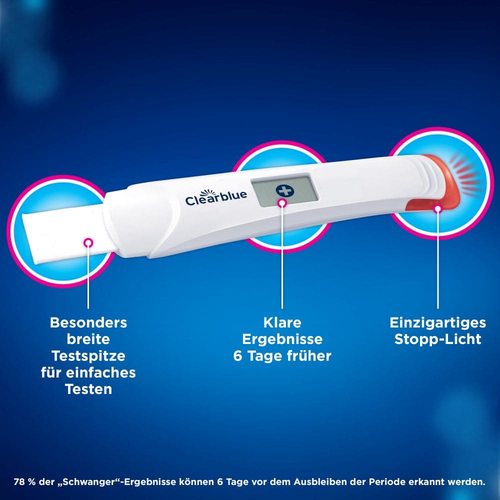 Clearblue Schwangerschaftstest Triple-Check Ultra Frühtest 3 St Test
