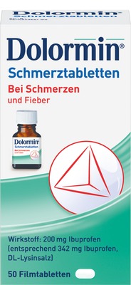 Dolormin Schmerztabletten mit Ibuprofen bei Kopfschmerzen