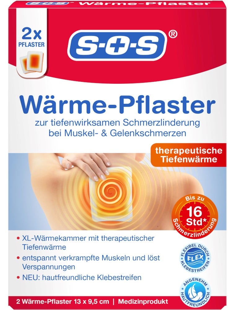 SOS Wärme-Pflaster 2 St Pflaster