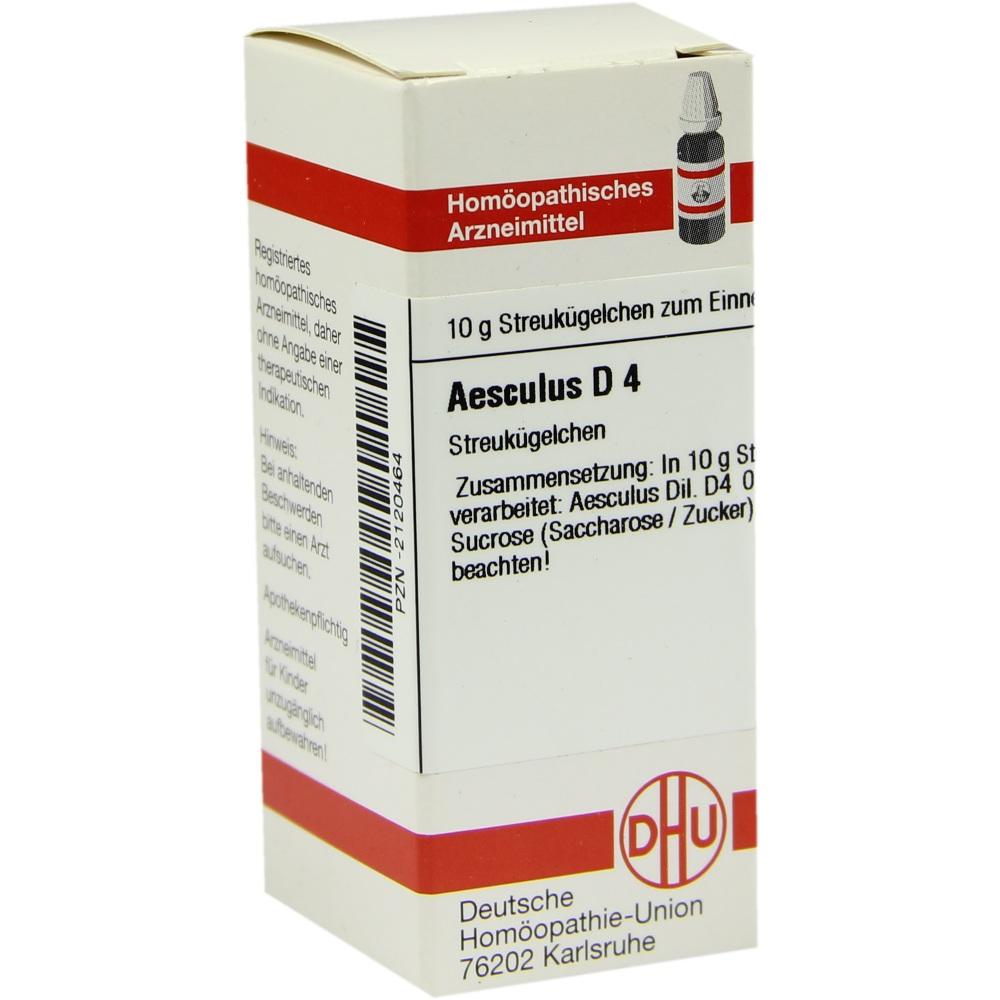 AESCULUS D 4 Globuli 10 g Globuli