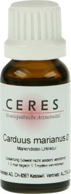 CERES Carduus marianus Urtinktur 20 ml Tropfen