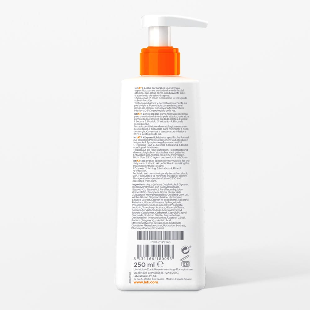 LETI AT4 Körpermilch 250 ml Milch