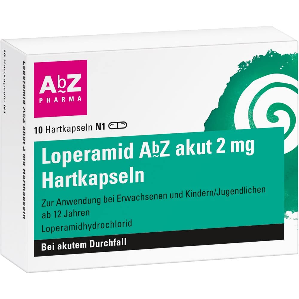 Loperamid AbZ akut 2mg 10 St Hartkapseln