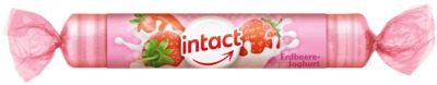 intact Traubenzucker Erdbeere-Joghurt Rolle 40 g Bonbons