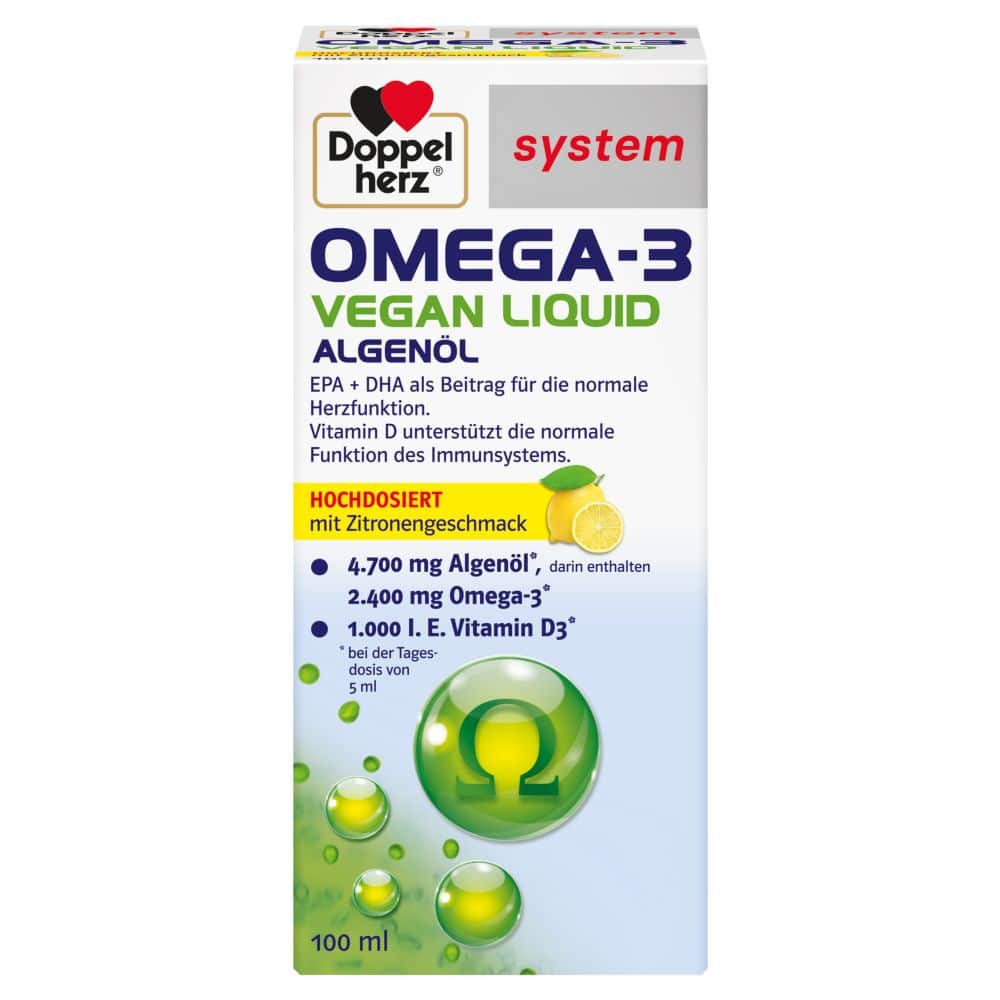 Doppelherz system OMEGA-3 VEGAN LIQUID 100 ml Flüssigkeit