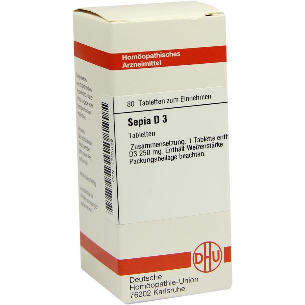SEPIA D 3 Tabletten 80 St Tabletten