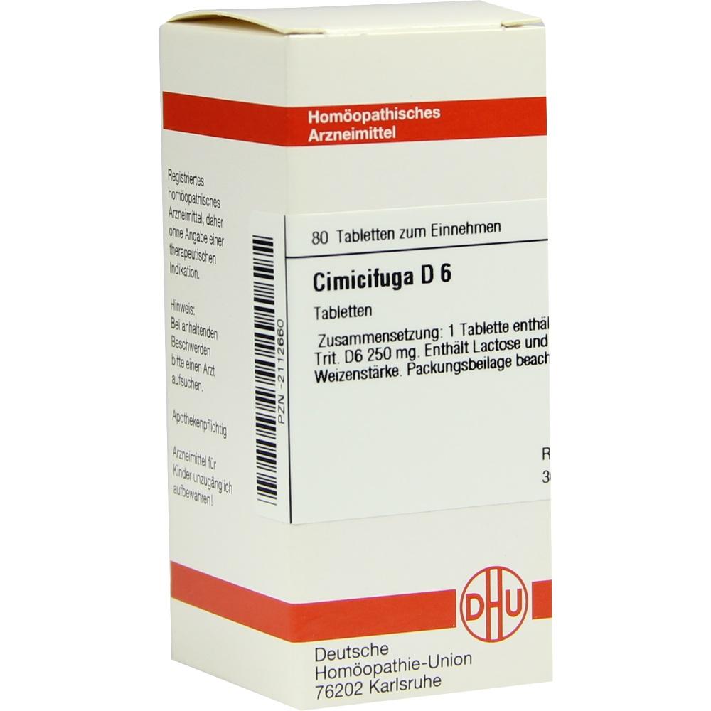 CIMICIFUGA D 6 Tabletten 80 St Tabletten