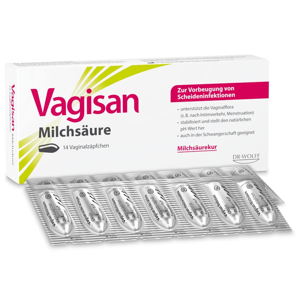 Vagisan Milchsäure - Vaginalzäpfchen 14 St Vaginalsuppositorien