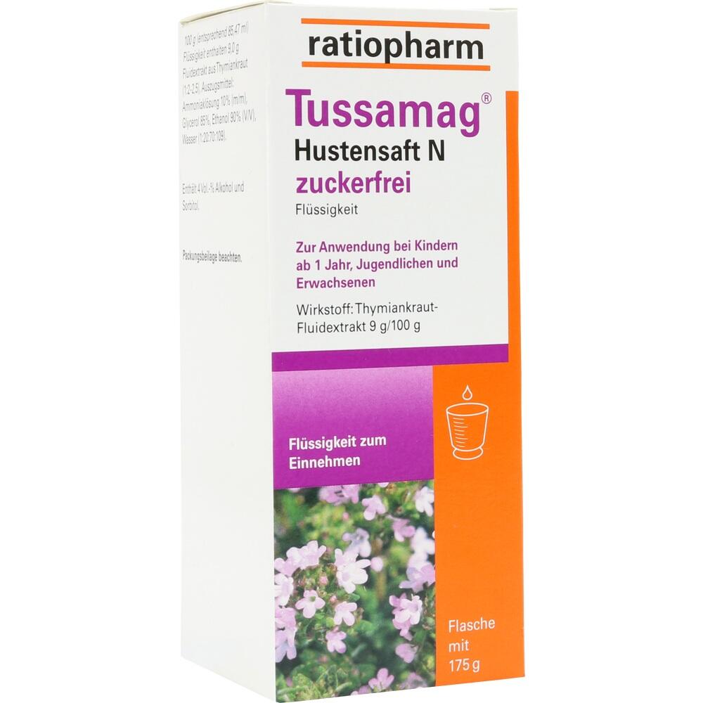 Tussamag Hustensaft N zuckerfrei 175 g Flüssigkeit zum Einnehmen