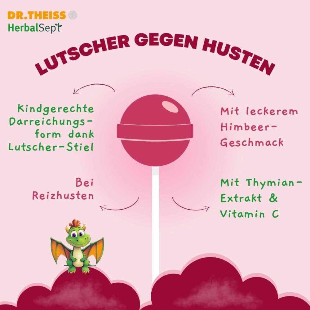 DR. THEISS HerbalSept HUSTEN LUTSCHER Kids 6 St Bonbons