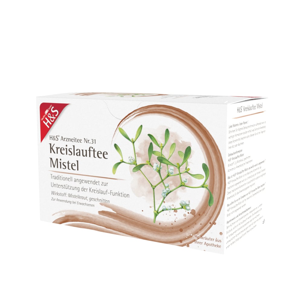 H&S Arzneitee Kreislauftee Mistel 20X2.0 g Filterbeutel