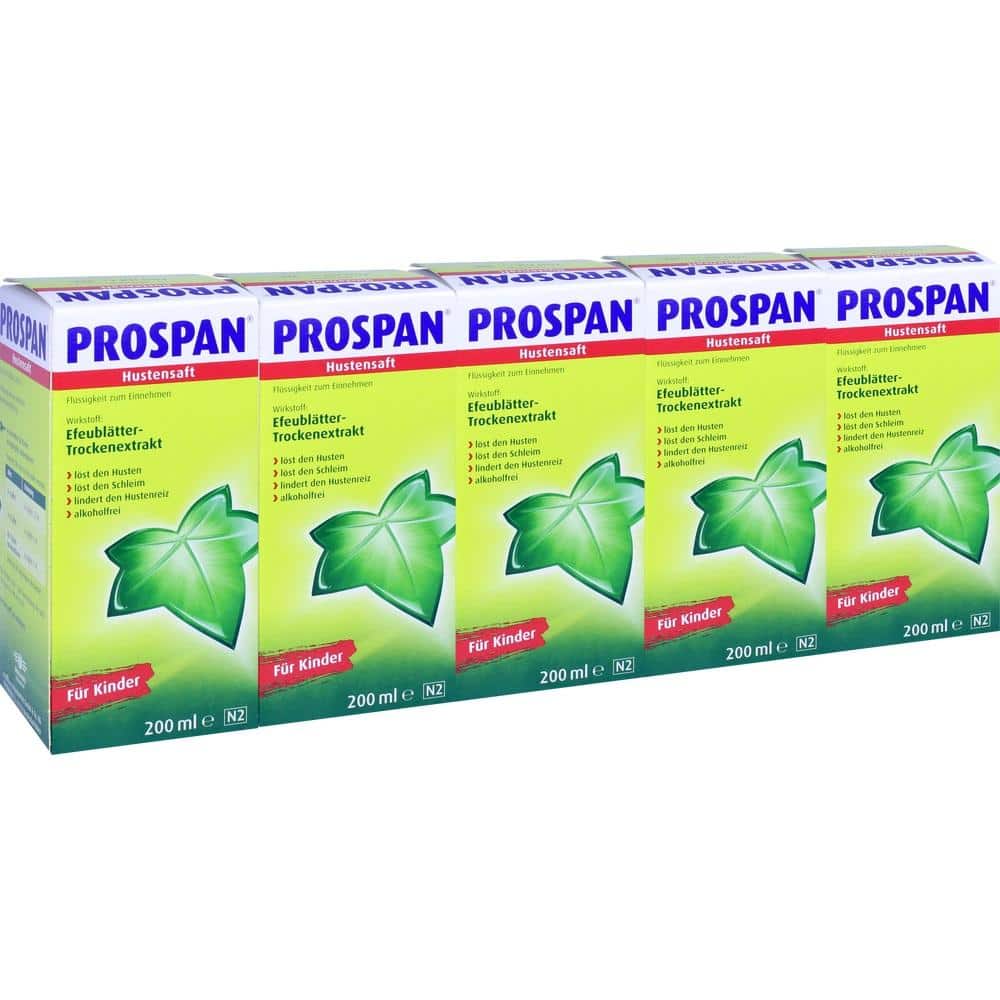 PROSPAN Hustensaft 5X200 ml Flüssigkeit zum Einnehmen