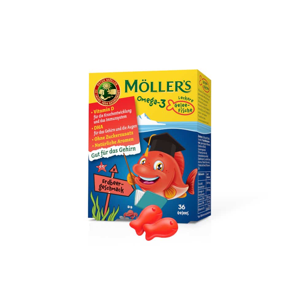 MÖLLER´s Omega-3 Gelee-Fische 36 St Kautabletten