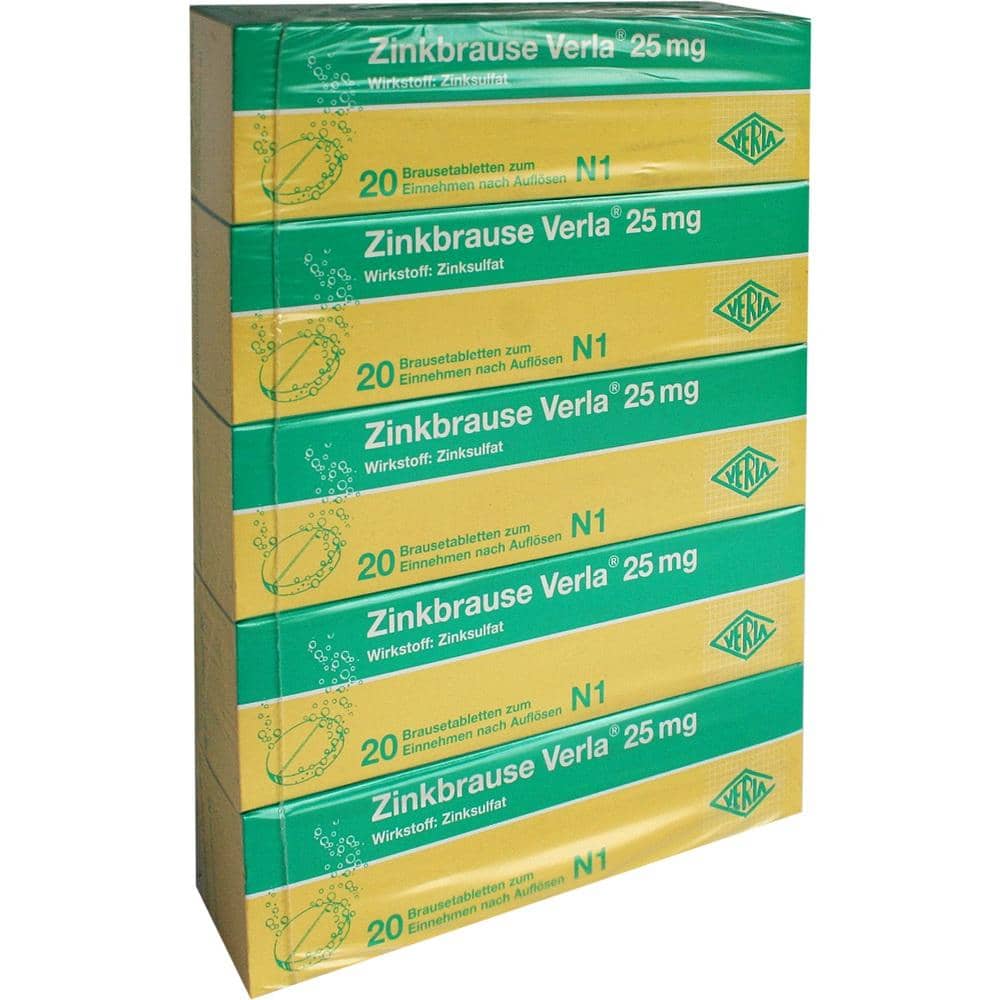 Zinkbrause Verla 25 mg 100 St Brausetabletten
