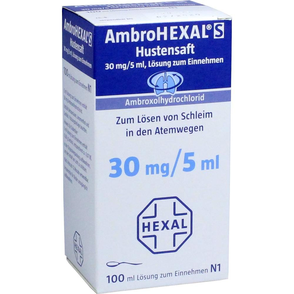 AmbroHEXAL S Hustensaft 30mg/5ml 100 ml Lösung zum Einnehmen
