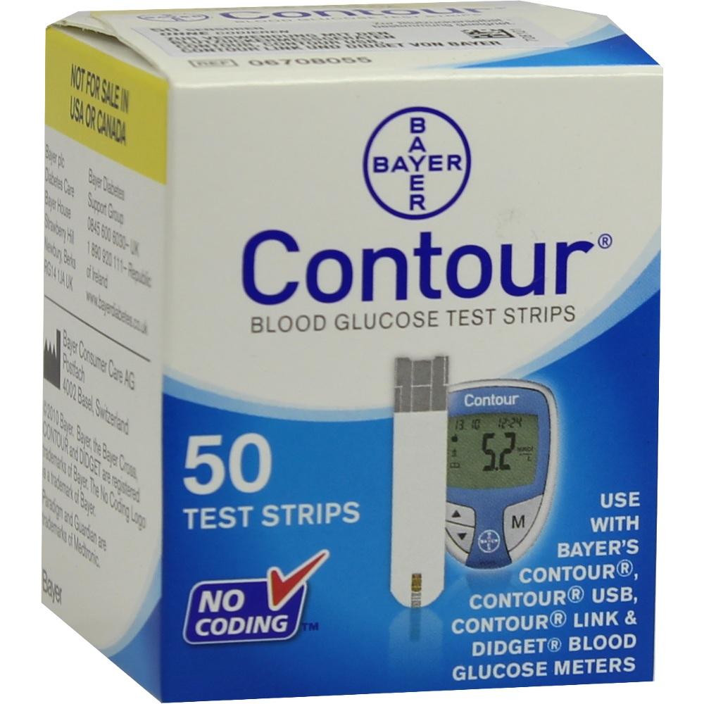 CONTOUR Sensoren Teststreifen 50 St Teststreifen