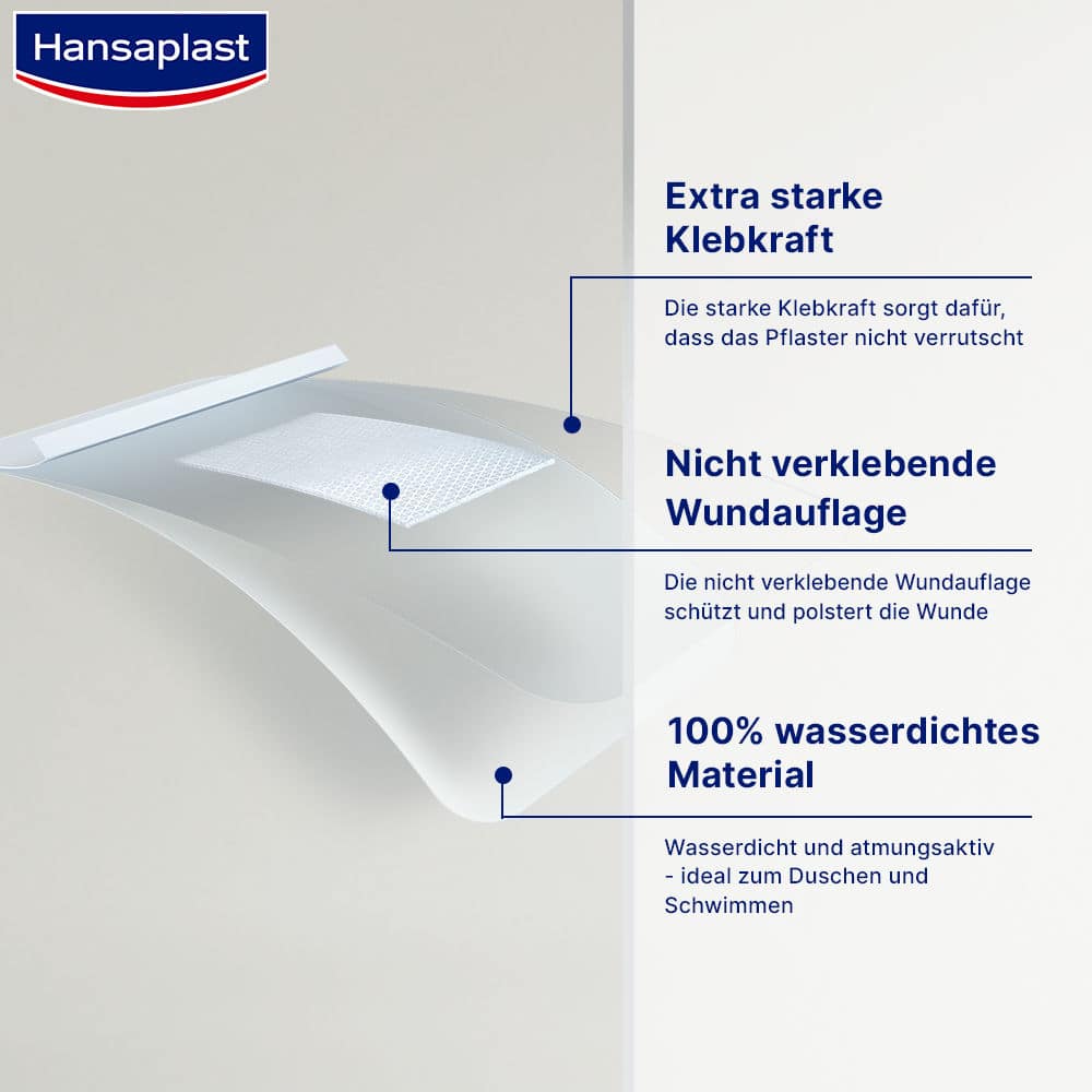 Hansaplast AQUA PROTECT XL 6x 7cm 5 St Pflaster