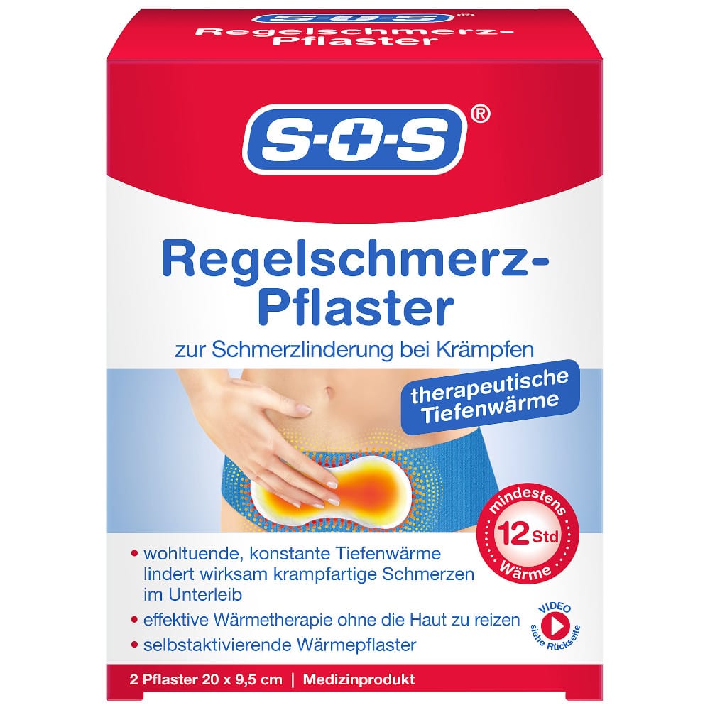 SOS Regelschmerz-Pflaster 2 St Pflaster
