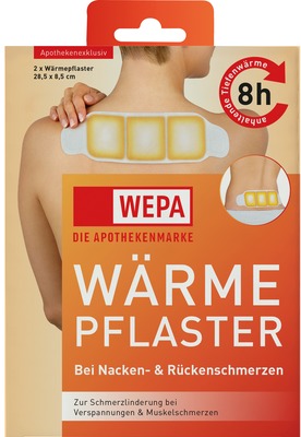 WEPA WÄRMEPFLASTER bei Nacken- und Rückenschmerzen 2 St Kompressen
