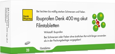 Ibuprofen Denk 400 mg akut 20 St Filmtabletten