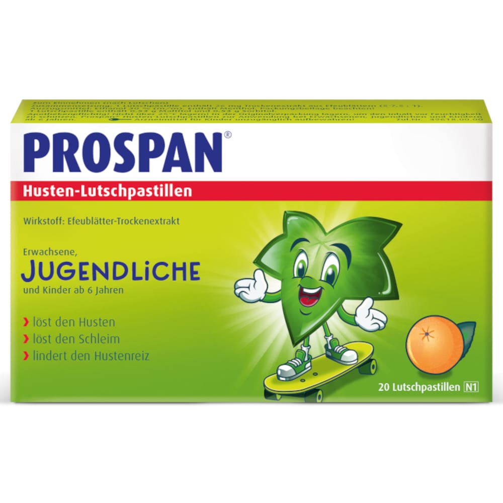 PROSPAN Husten-Lutschpastillen 20 St Pastillen