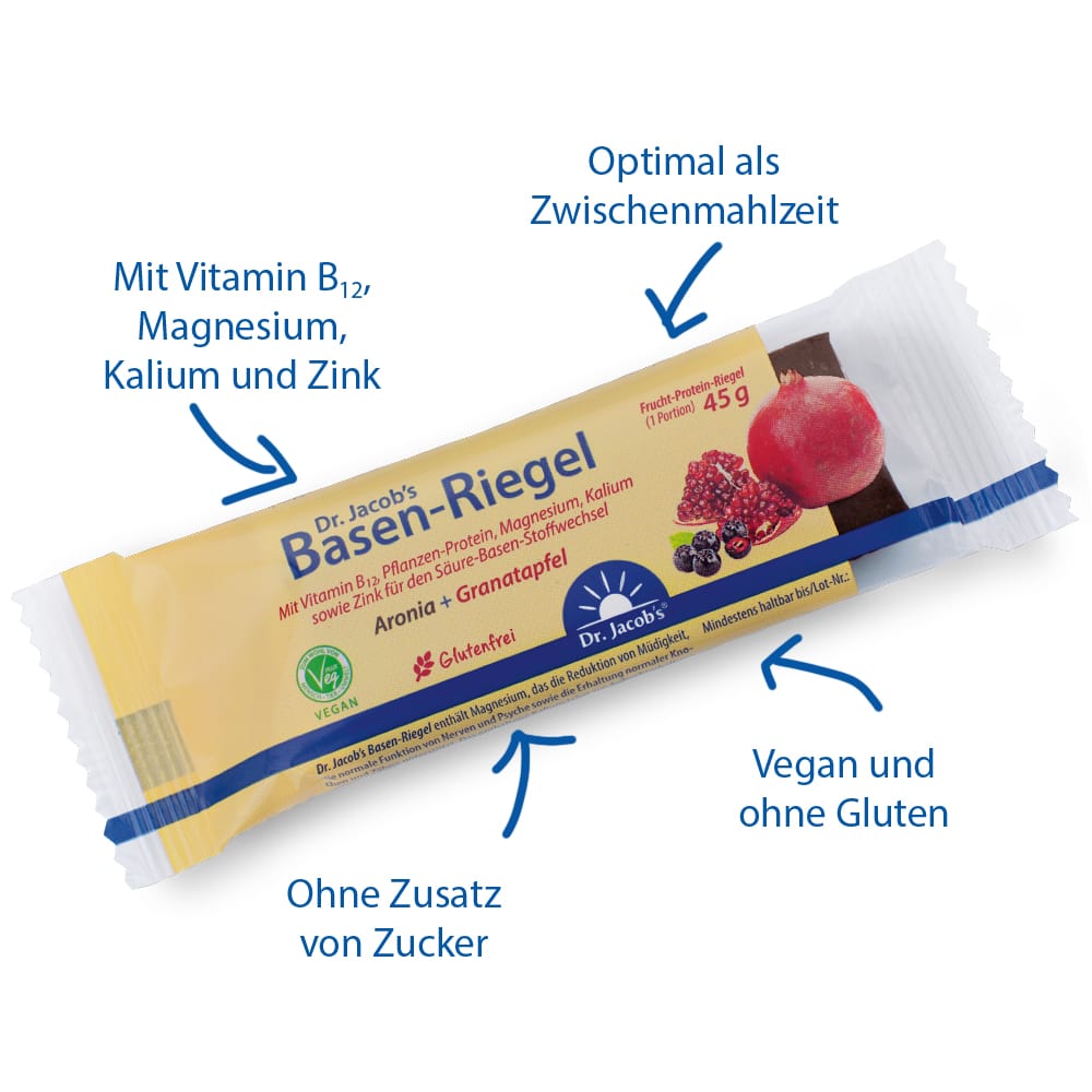 Dr. Jacob's Basen-Riegel Granatapfel B12 45 g