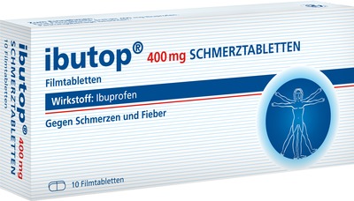 ibutop 400 mg bei Kopfschmerzen, Zahnschmerzen, Regelschmerzen und Fieber 10 St Filmtabletten