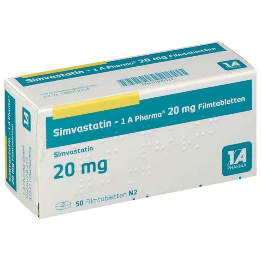 Simvastatin-1A Pharma 20mg 50 St Filmtabletten
