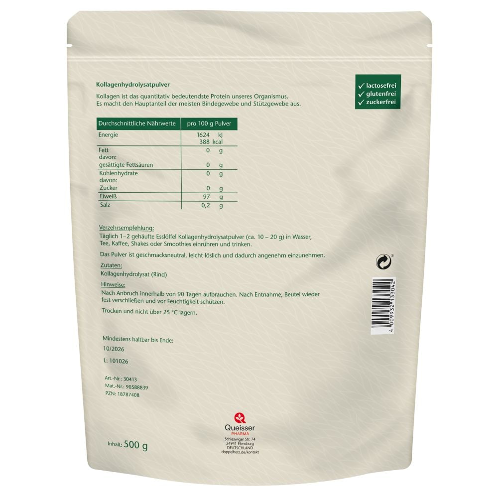 Doppelherz pure Kollagenpulver 500 g Pulver