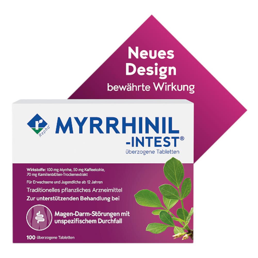 MYRRHINIL-INTEST 100 St Überzogene Tabletten
