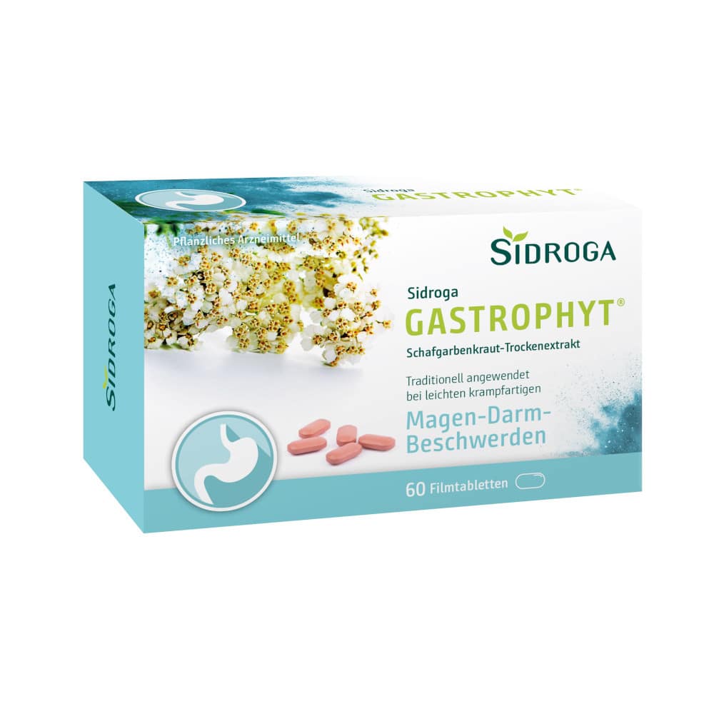 Sidroga GASTROPHYT Schafgarbenkraut-Trockenextrakt 60 St Filmtabletten