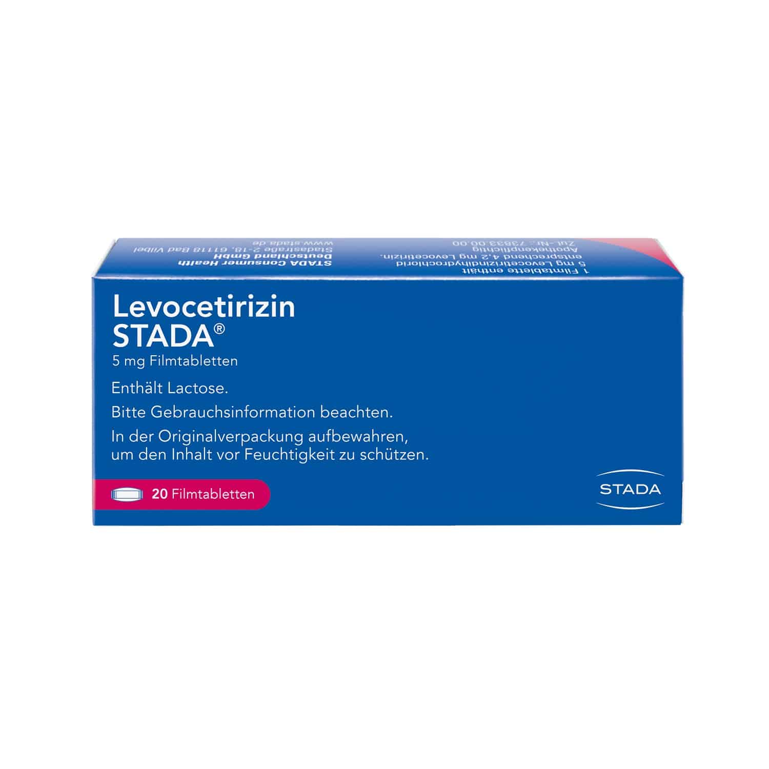Levocetirizin STADA 5mg 20 St Filmtabletten