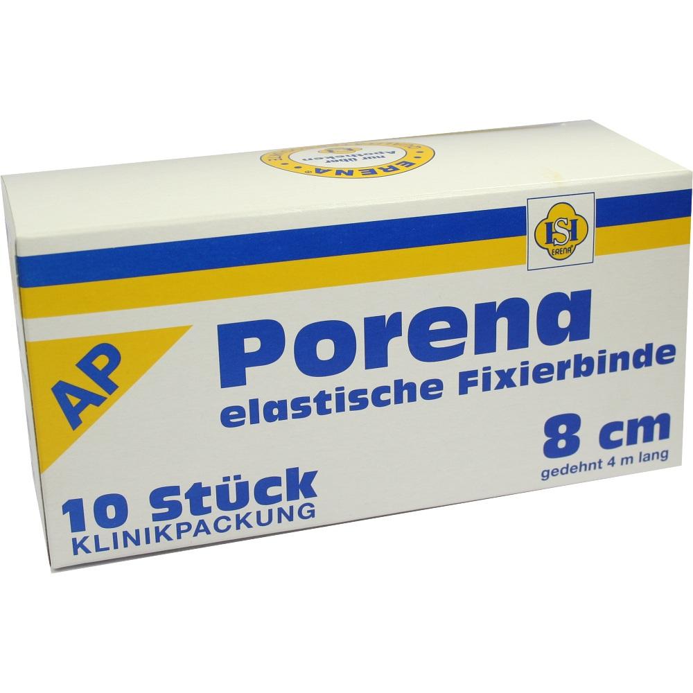 PORENA elast.Mullbinde 8 cm weiß o.Cello 10 St Binden