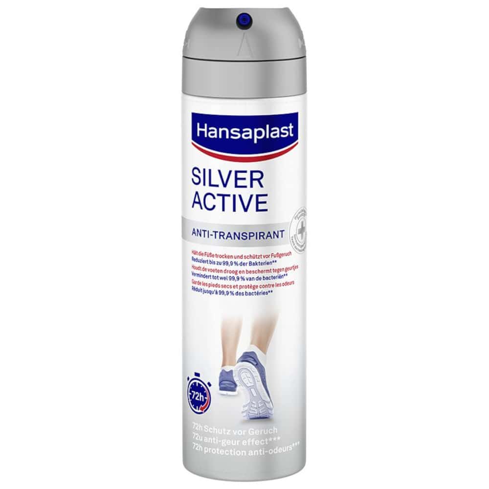 Hansaplast footexpert silver active Fußsspray 150 ml Spray