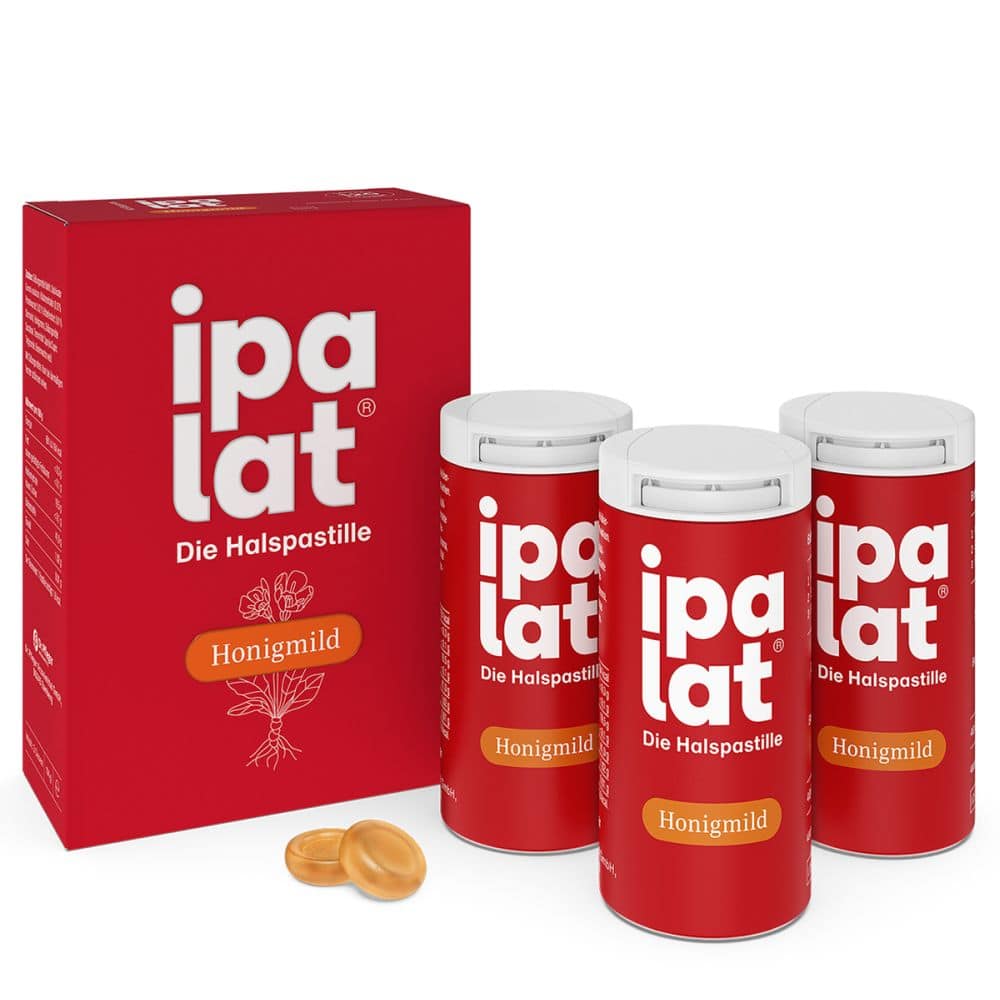 ipalat Halspastillen Honigmild Zuckerfrei 120 St Pastillen