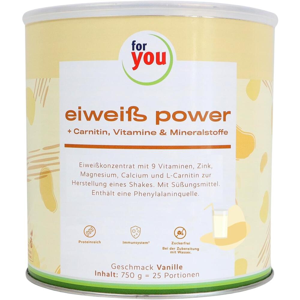 for you eiweiß power Vanille 750 g Pulver