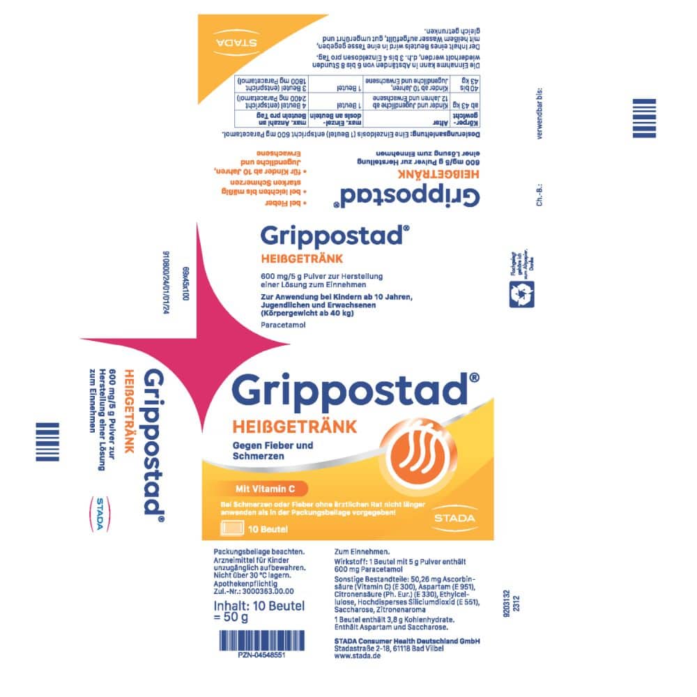 Grippostad HEIßGETRÄNK 10 St Pulver