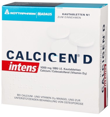 CALCIGEN D intens 1000mg/880 I.E. 48 St Kautabletten