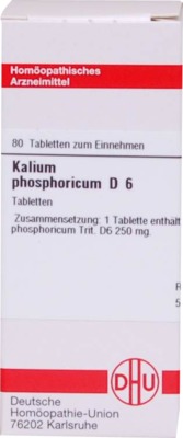 KALIUM PHOSPHORICUM D 6 Tabletten 80 St Tabletten