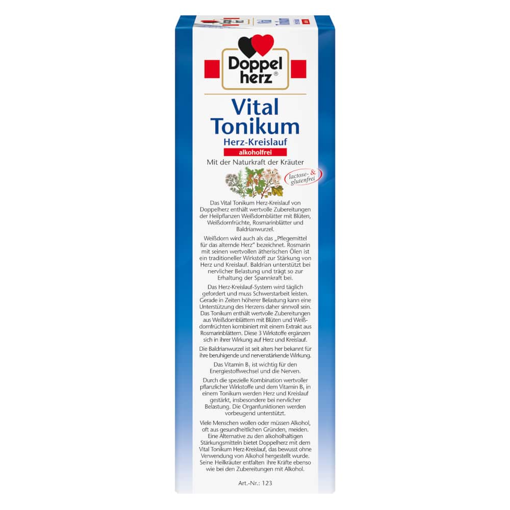 Doppelherz Vital Tonikum Herz-Kreislauf alkoholfrei 1000 ml Tonikum