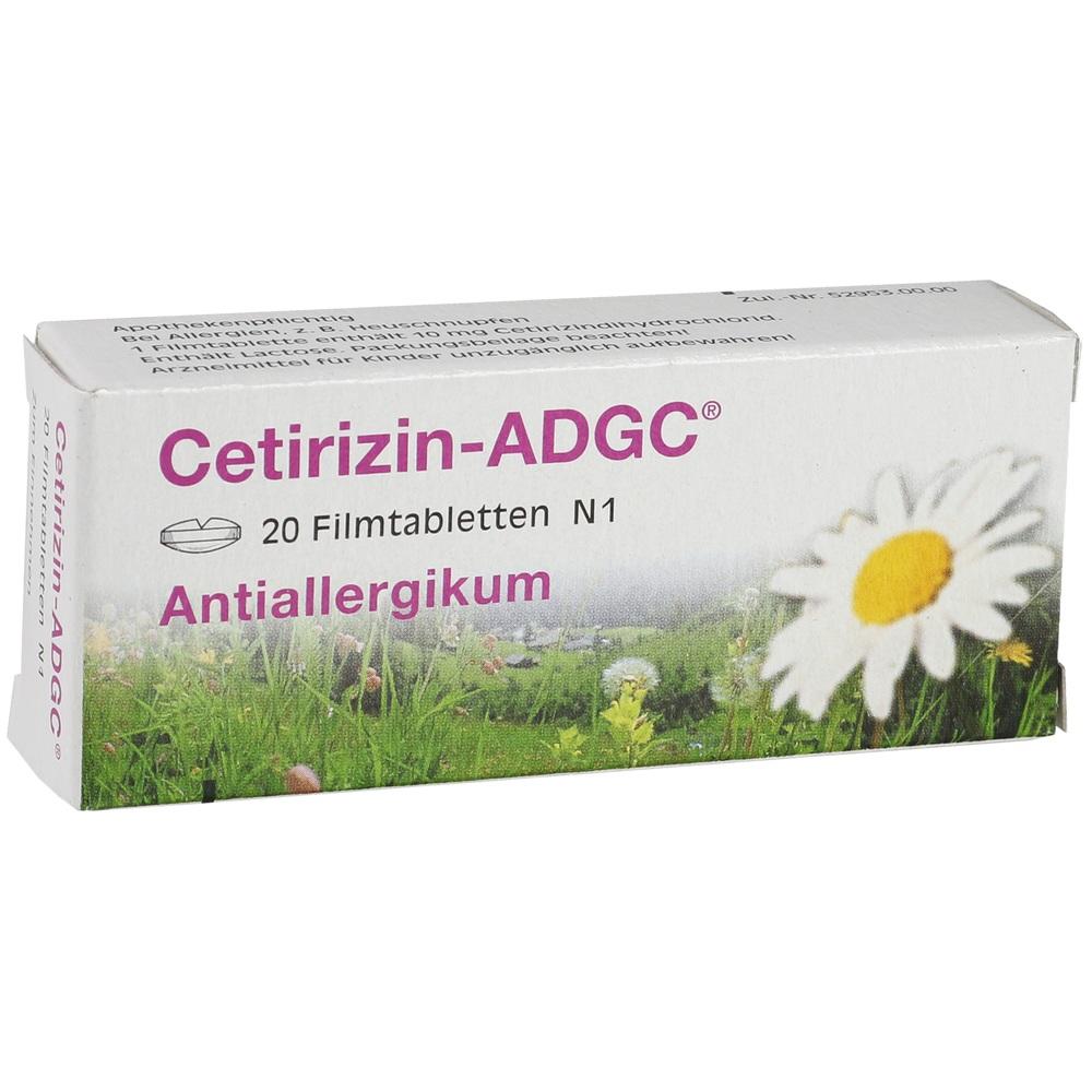 Cetirizin-ADGC 20 St Filmtabletten