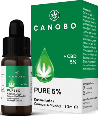 CANOBO PURE 5% CBD Kosmetisches Mundöl 10 ml Tropfen