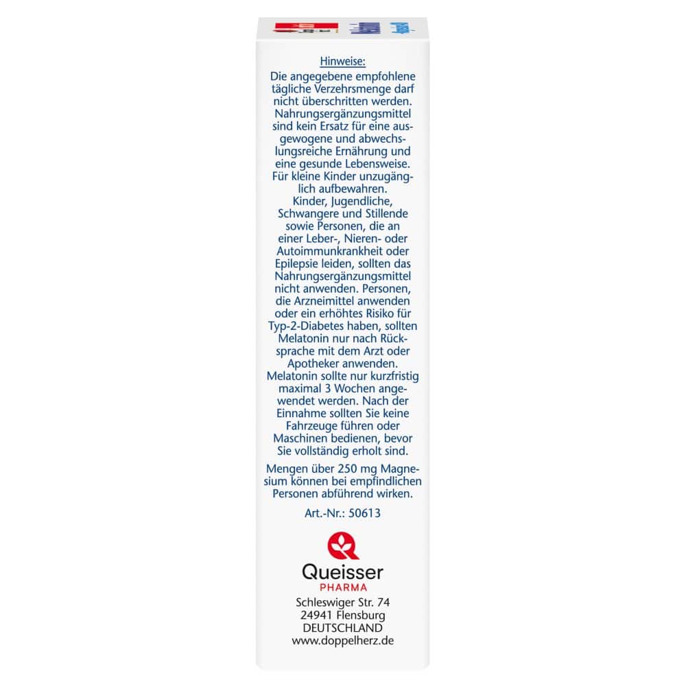 Doppelherz aktiv Melatonin + Magnesium 400 30 St Tabletten