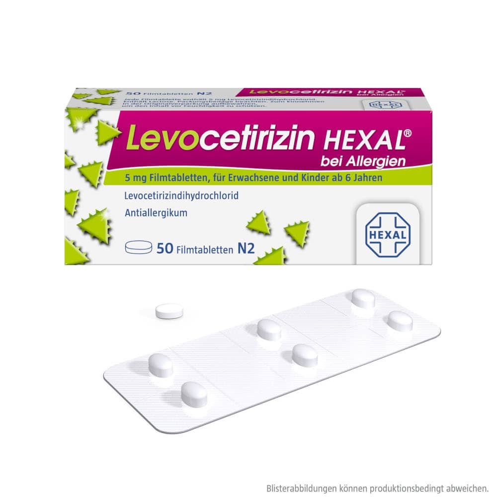 Levocetirizin HEXAL 50 St Filmtabletten