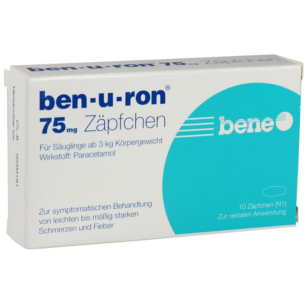 Ben-u-ron 75mg 10 St Suppositorien