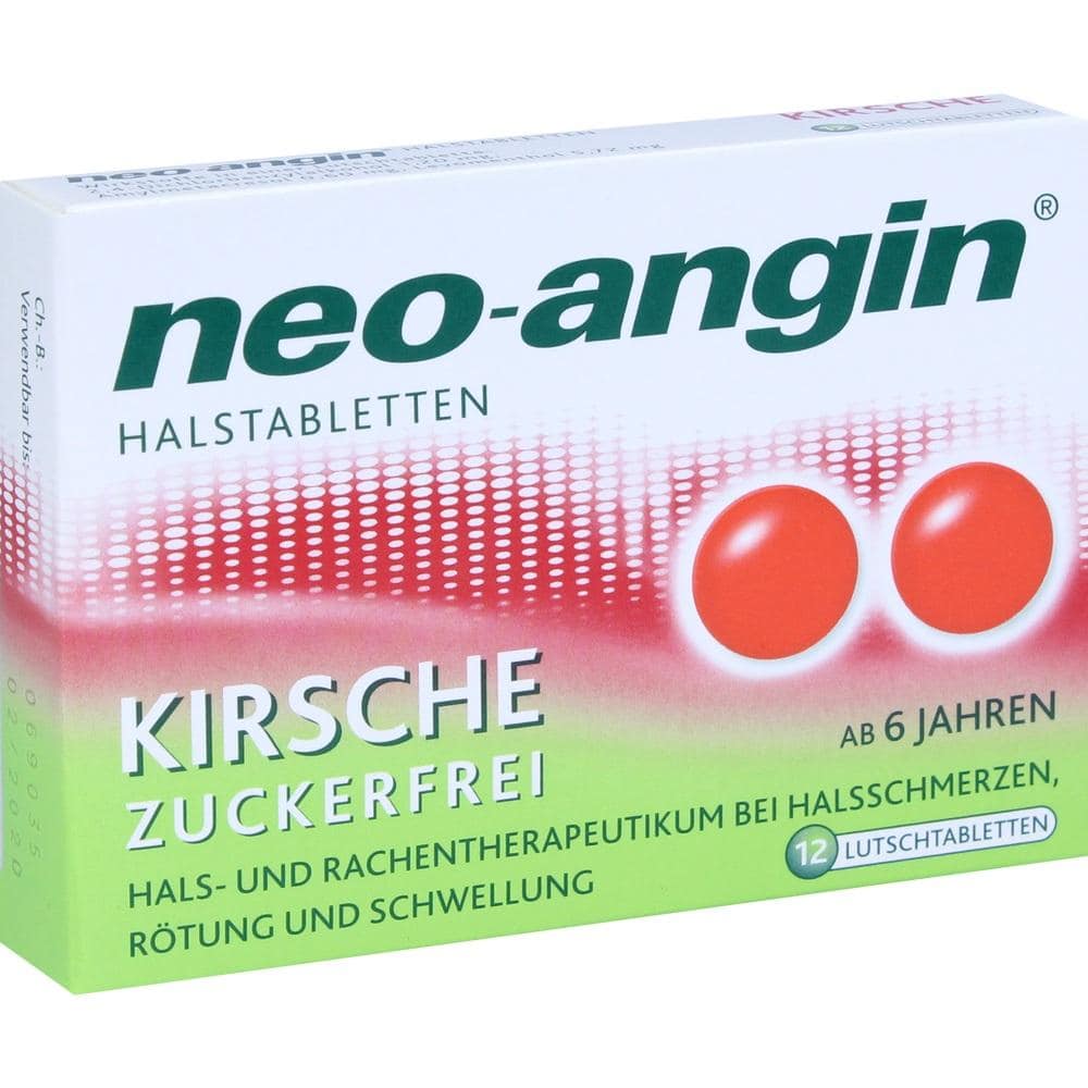 neo-angin HALSTABLETTEN KIRSCHE ZUCKERFREI 12 St Lutschtabletten