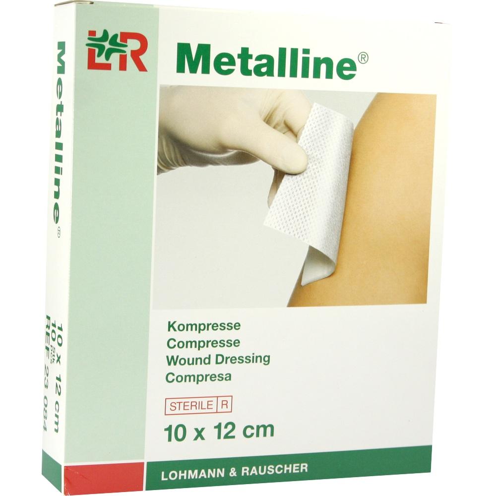 METALLINE Kompressen 10x12 cm steril 10 St Kompressen