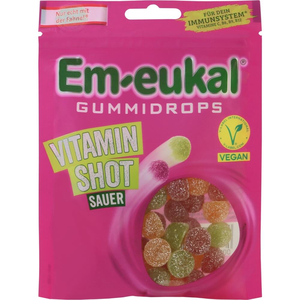 Em-eukal GUMMIDROPS VITAMIN SHOT SAUER 90 g Bonbons